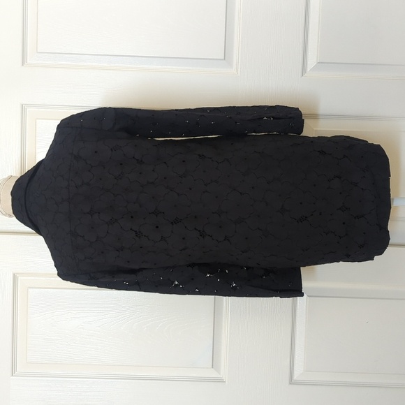 Diane Von Furstenberg Black Floral Long sleeve Tunic dress - Picture 4 of 7